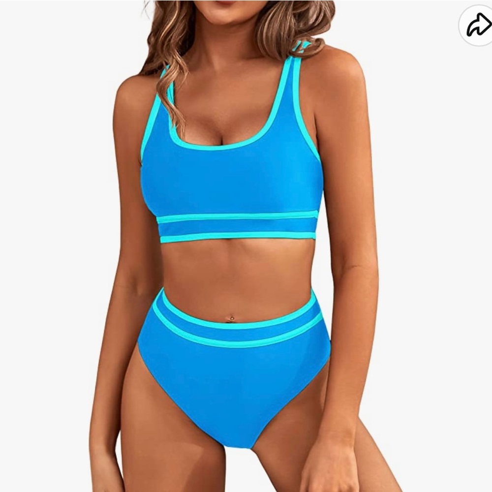 Blue bikini